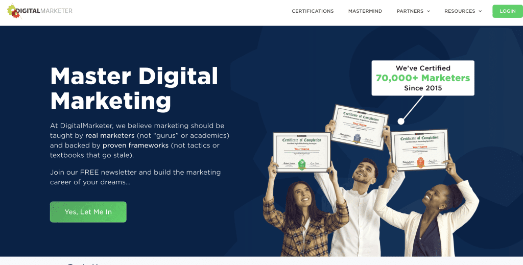 DigitalMarketer, a leading marketing education platform, leverages webinars